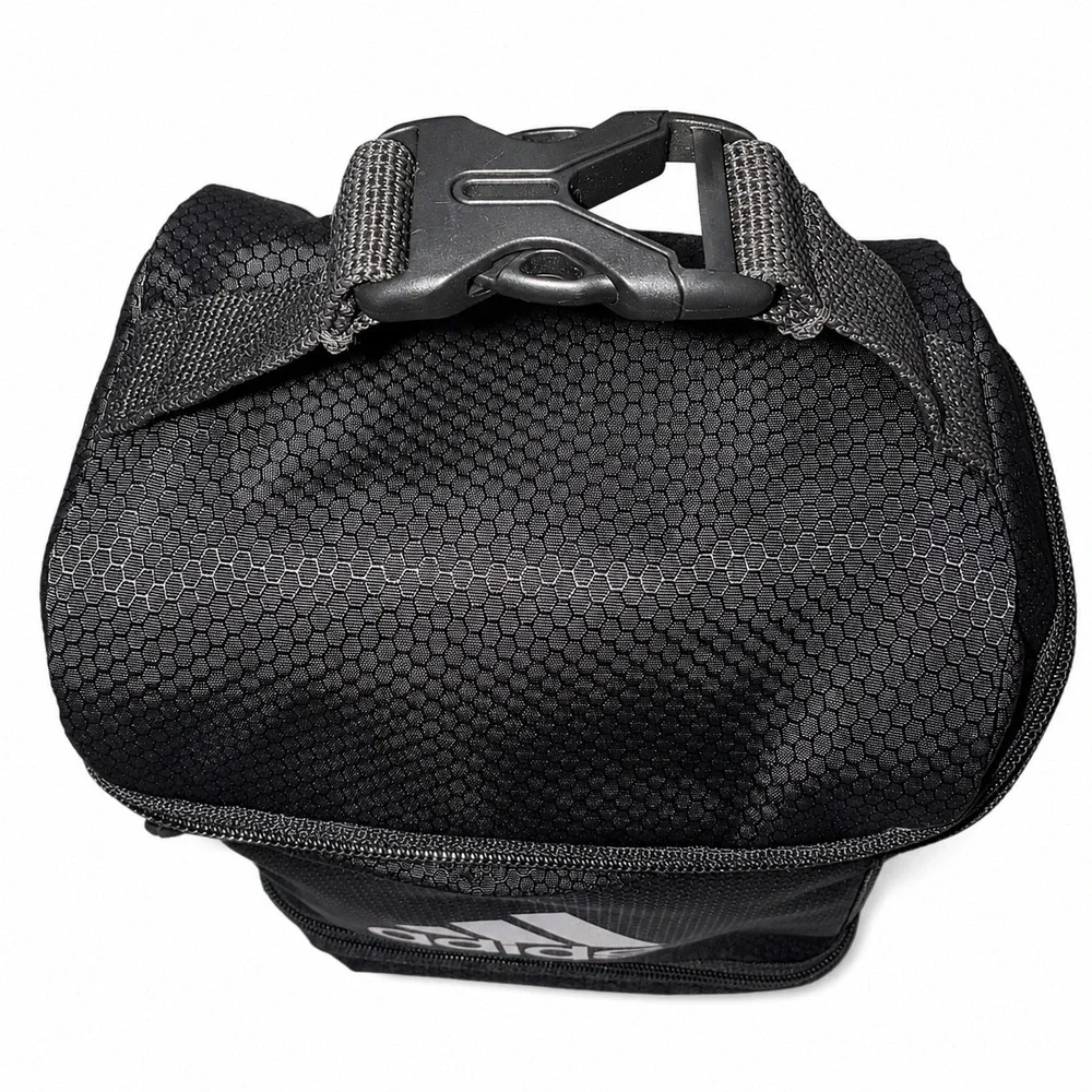 Adidas | Insulated Lunch Bag | Black | Dual Compartment | Clip Handle